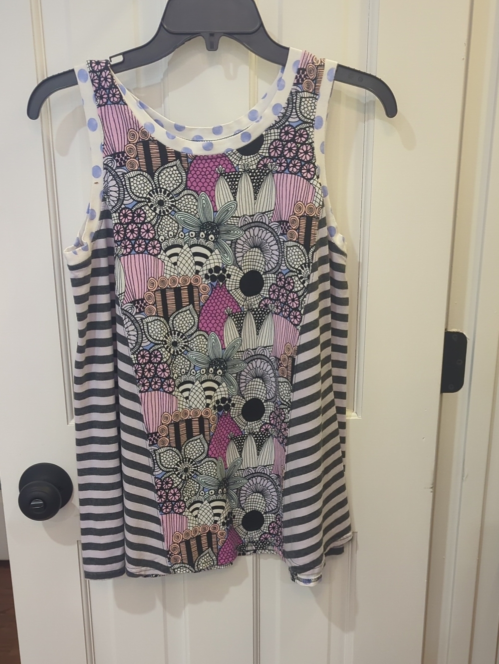 Matilda Jane Floral  Stripes Tunic Top, 16